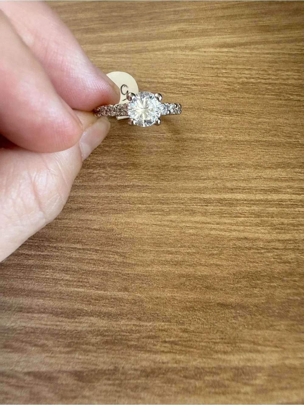 Sparkling Round Cut Solitaire Ring | Engagement Style | Size 5.5